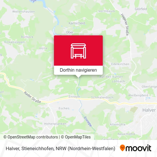 Halver, Stieneichhofen Karte