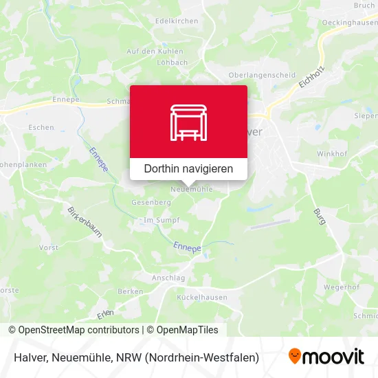 Halver, Neuemühle Karte