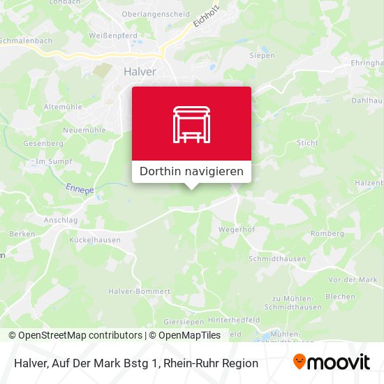 Halver, Auf Der Mark Bstg 1 Karte