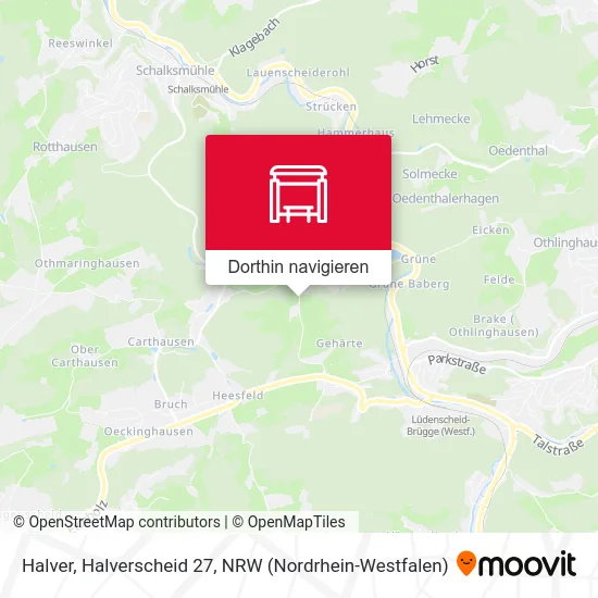 Halver, Halverscheid 27 Karte