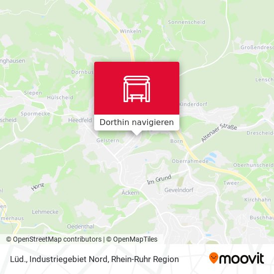 Lüd., Industriegebiet Nord Karte