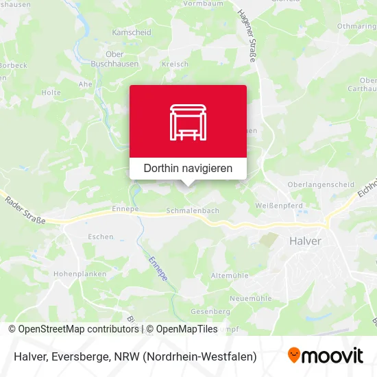 Halver, Eversberge Karte