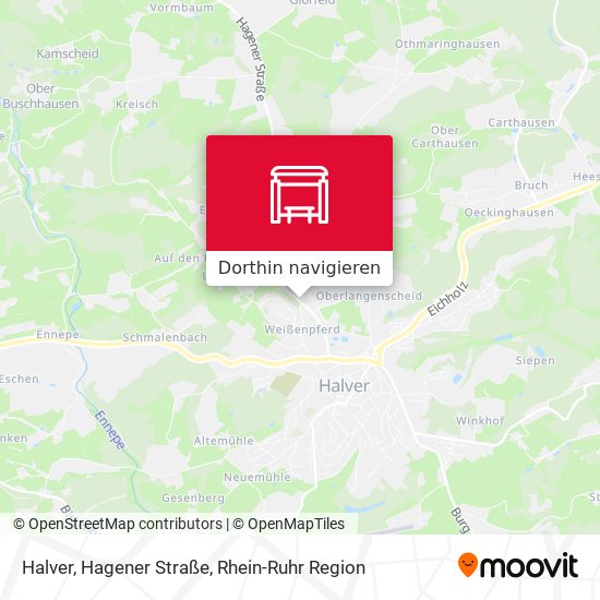 Halver, Hagener Straße Karte
