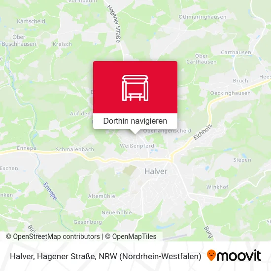 Halver, Hagener Straße Karte