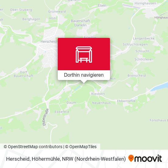 Herscheid, Höhermühle Karte
