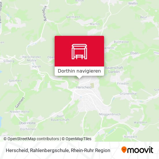 Herscheid, Rahlenbergschule Karte