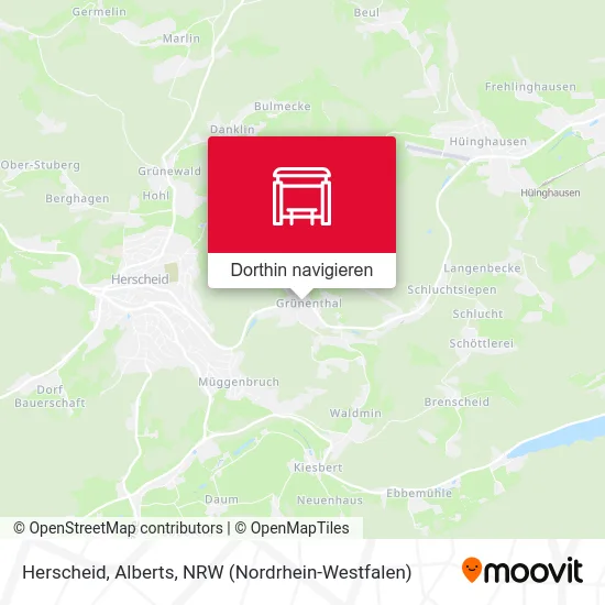 Herscheid, Alberts Karte