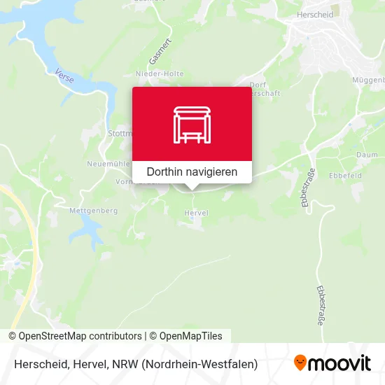 Herscheid, Hervel Karte