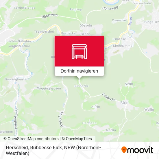 Herscheid, Bubbecke Eick Karte