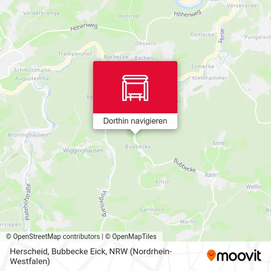 Herscheid, Bubbecke Eick Karte