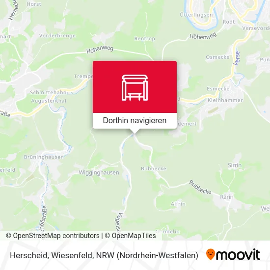 Herscheid, Wiesenfeld Karte