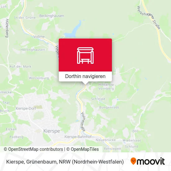 Kierspe, Grünenbaum Karte