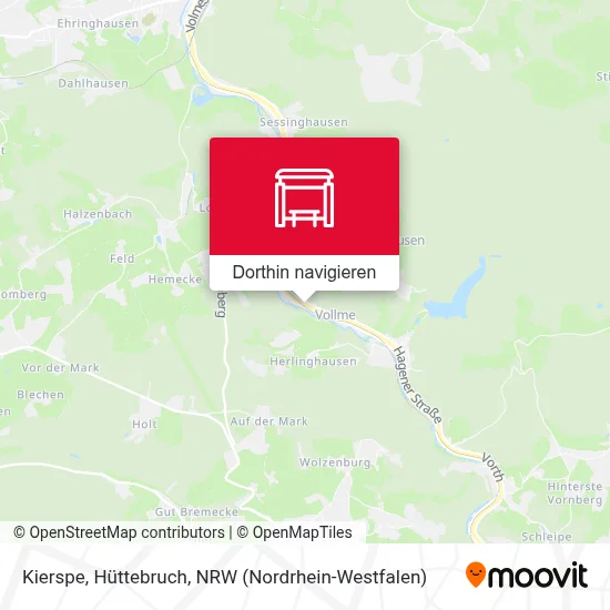 Kierspe, Hüttebruch Karte