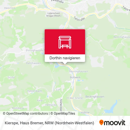 Kierspe, Haus Bremer Karte