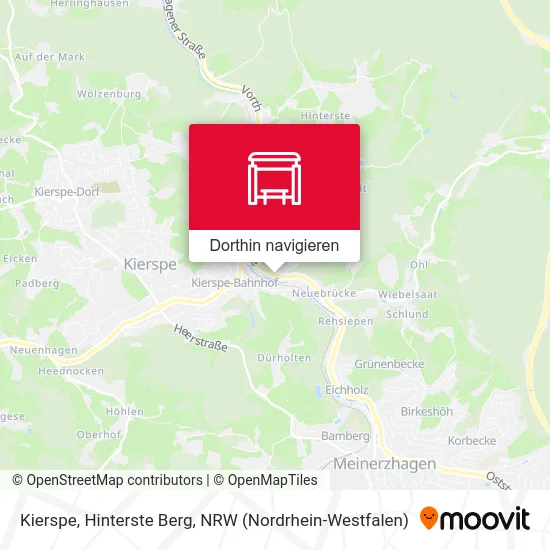 Kierspe, Hinterste Berg Karte