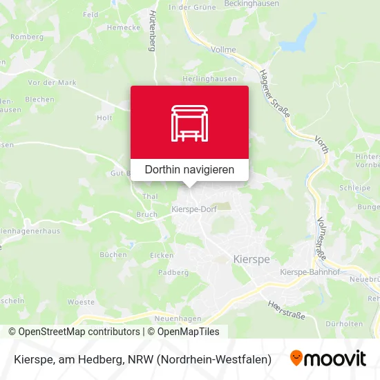 Kierspe, am Hedberg Karte