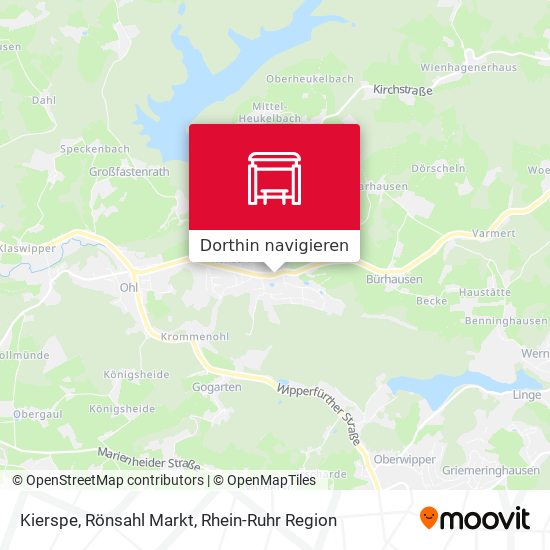 Kierspe, Rönsahl Markt Karte