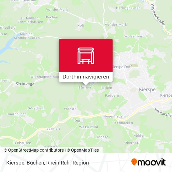 Kierspe, Büchen Karte