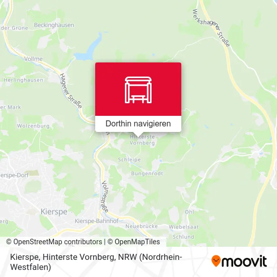 Kierspe, Hinterste Vornberg Karte