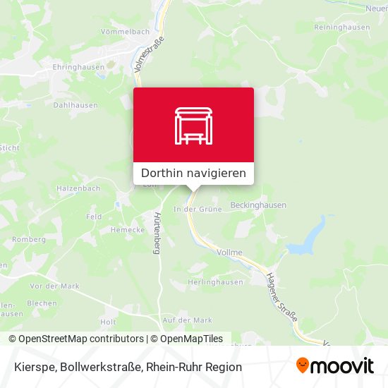 Kierspe, Bollwerkstraße Karte
