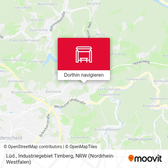 Lüd., Industriegebiet Timberg Karte