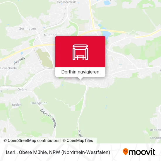 Iserl., Obere Mühle Karte