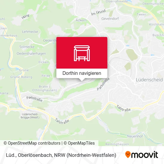 Lüd., Oberlösenbach Karte