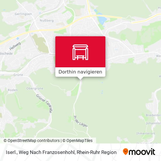 Iserl., Weg Nach Franzosenhohl Karte