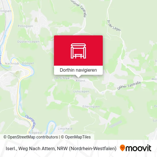 Iserl., Weg Nach Attern Karte