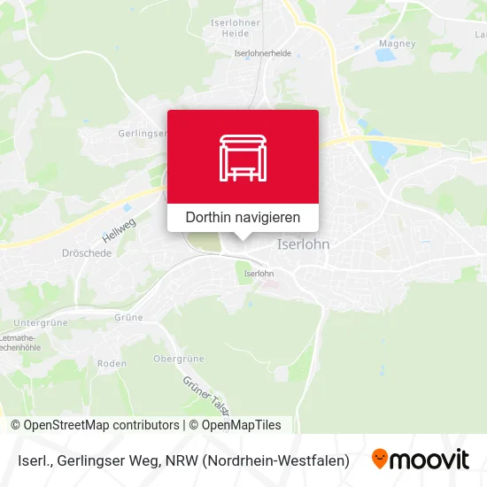 Iserl., Gerlingser Weg Karte