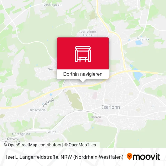 Iserl., Langerfeldstraße Karte