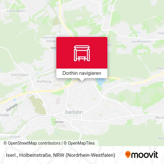 Iserl., Holbeinstraße Karte