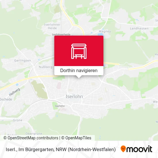 Iserl., Im Bürgergarten Karte