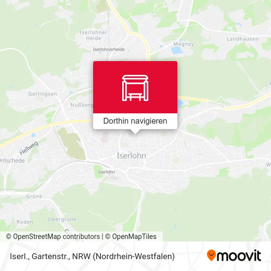 Iserl., Gartenstr. Karte