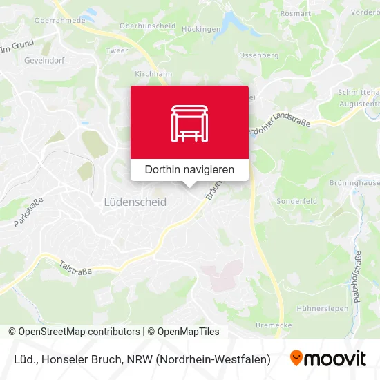 Lüd., Honseler Bruch Karte