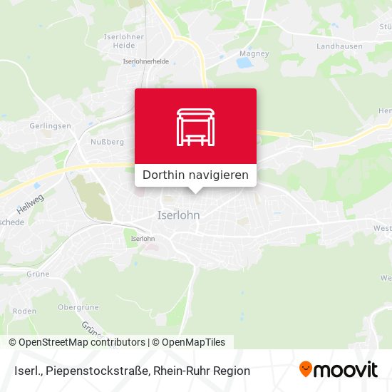 Iserl., Piepenstockstraße Karte