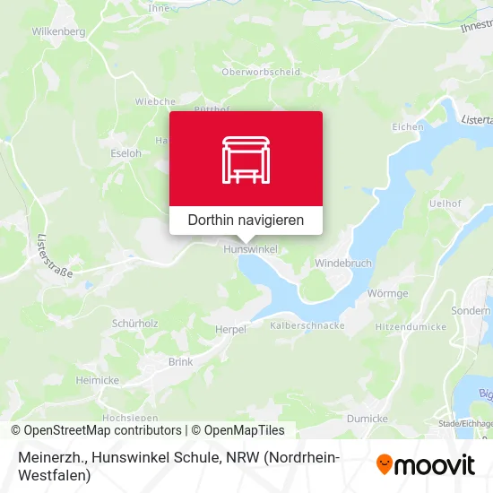 Meinerzh., Hunswinkel Schule Karte