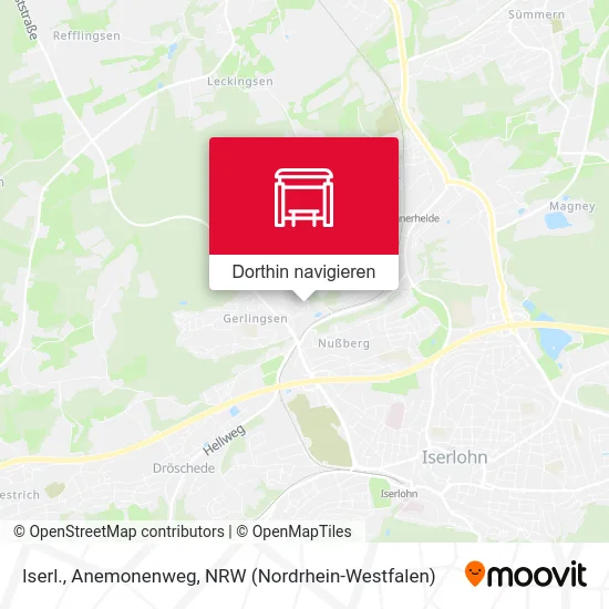 Iserl., Anemonenweg Karte