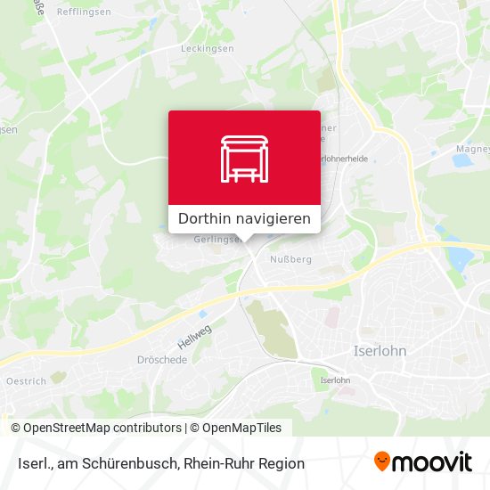 Iserl., am Schürenbusch Karte