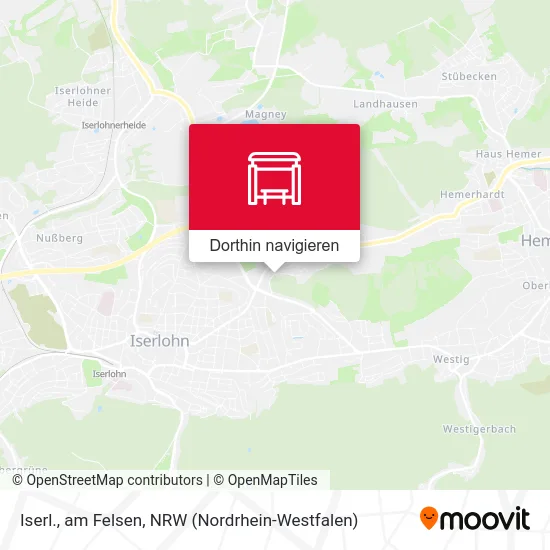 Iserl., am Felsen Karte