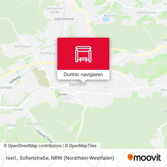 Iserl., Sofienstraße Karte