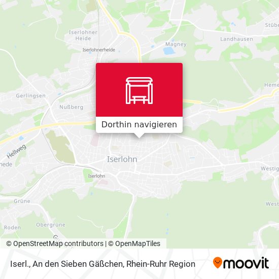 Iserl., An den Sieben Gäßchen Karte