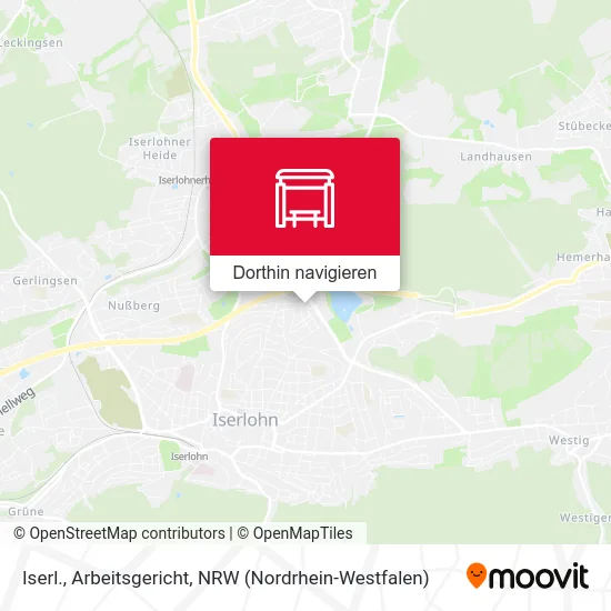 Iserl., Arbeitsgericht Karte