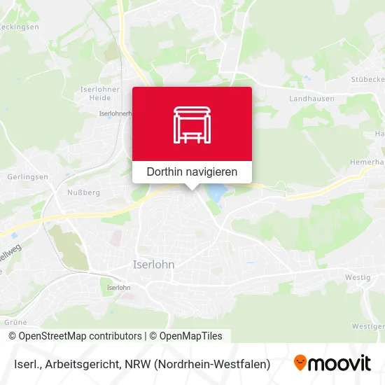 Iserl., Arbeitsgericht Karte