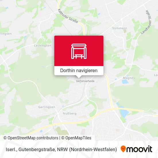 Iserl., Gutenbergstraße Karte