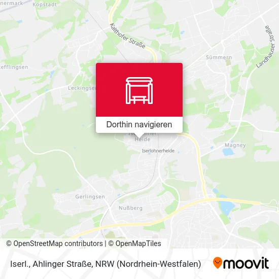 Iserl., Ahlinger Straße Karte