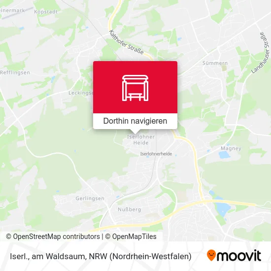 Iserl., am Waldsaum Karte