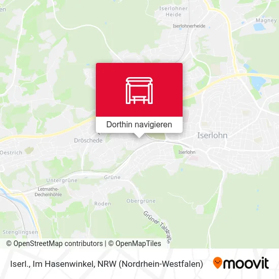 Iserl., Im Hasenwinkel Karte