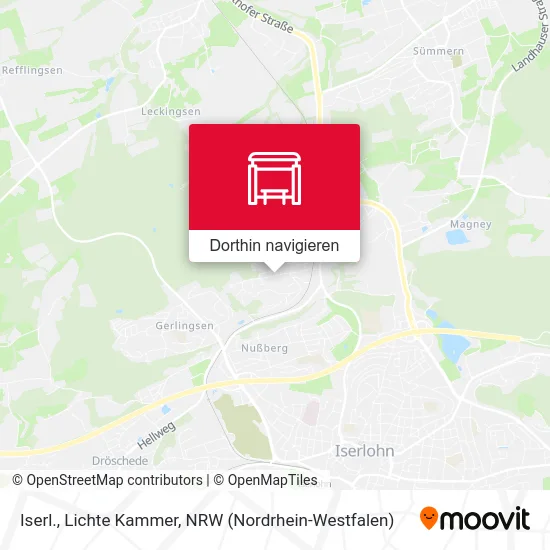 Iserl., Lichte Kammer Karte