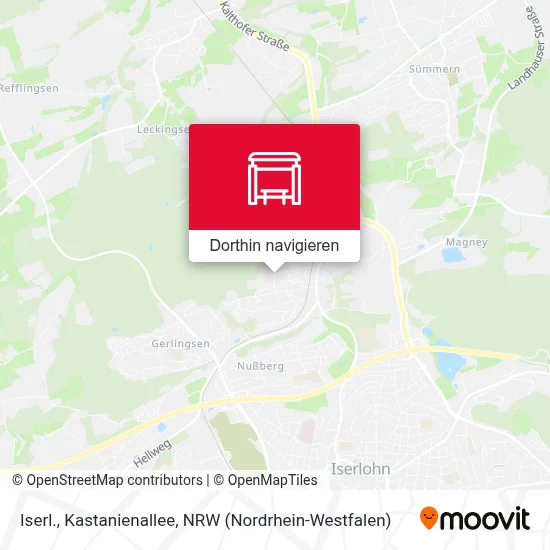 Iserl., Kastanienallee Karte